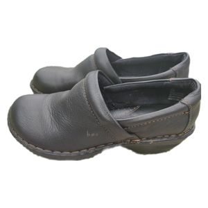 BOC Born Black Leather Clogs Size 9